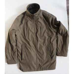 Mens Calvin Klein Outerwear Brown Quilted Lining Coat Size Large